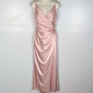 Galina Signature Satin Evening Gown